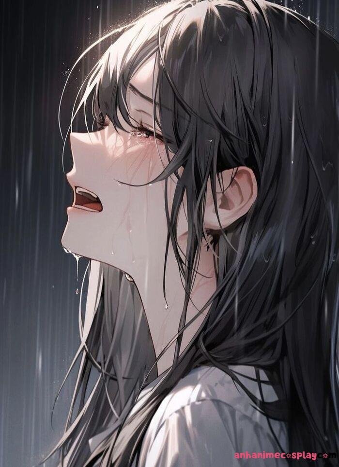hình ảnh anime khóc nữ